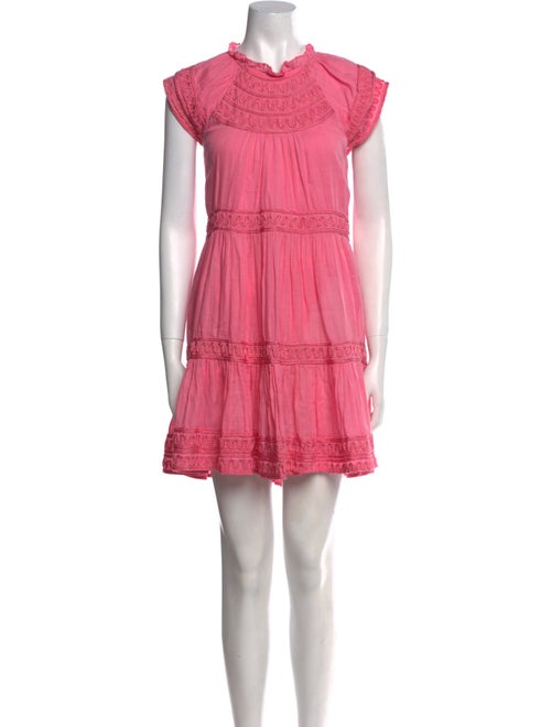 Veronica Beard Mock Neck Mini Dress