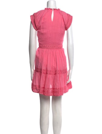 Veronica Beard Mock Neck Mini Dress