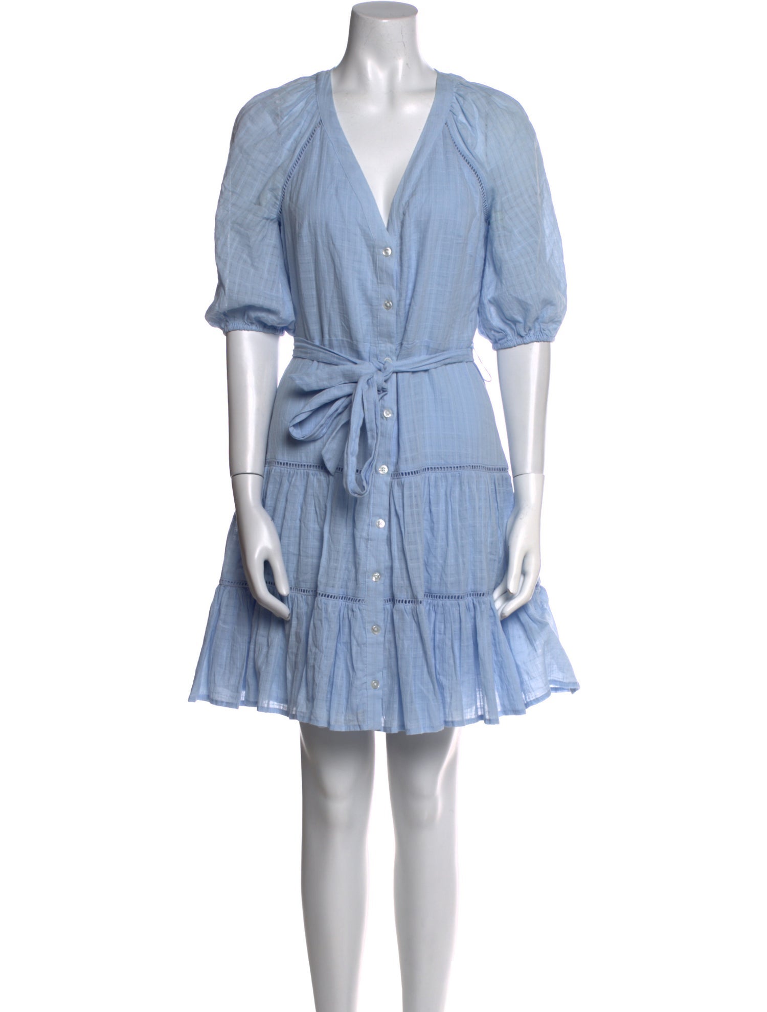 Veronica Beard V-Neck Mini Dress