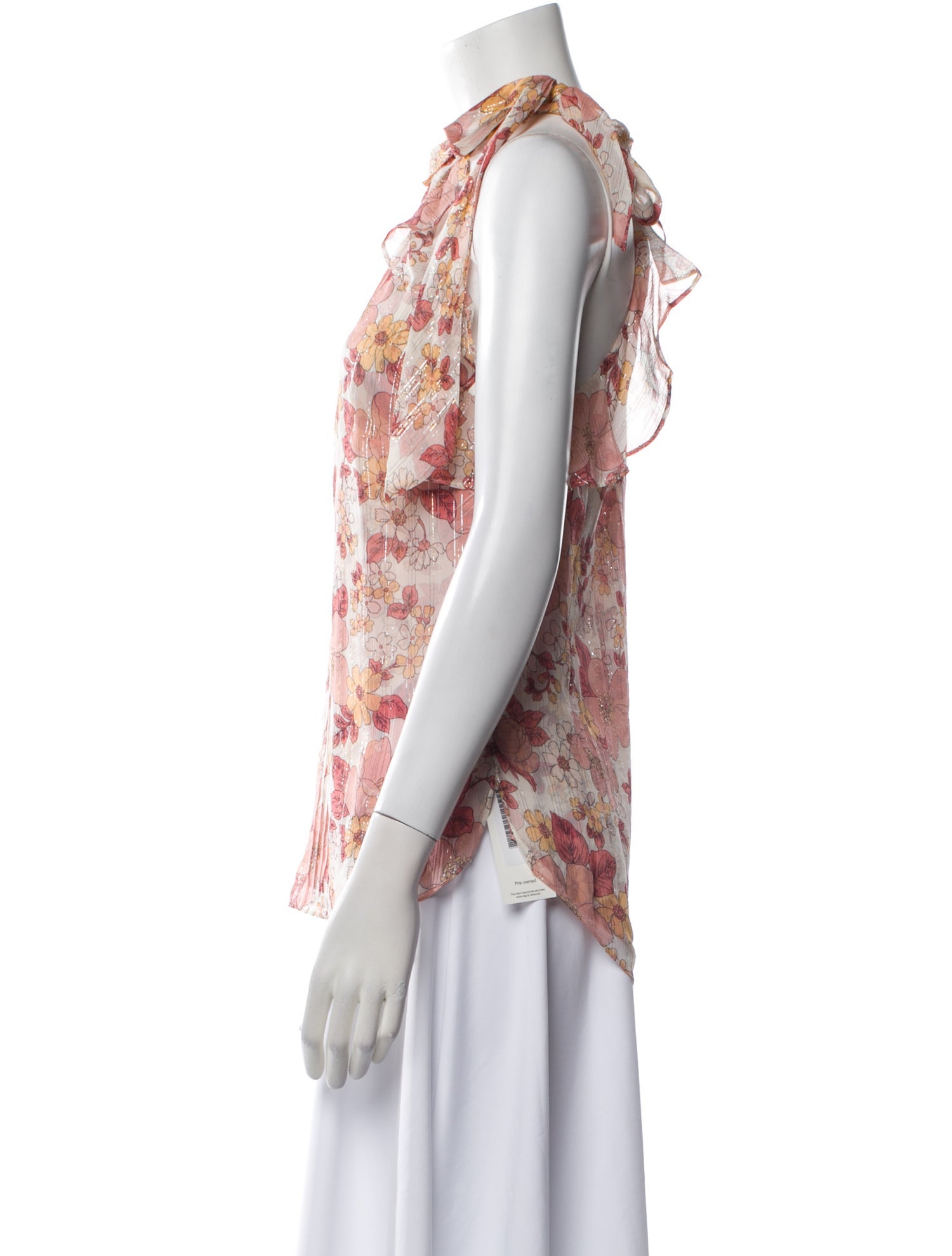 Veronica Beard Silk Floral Print Blouse