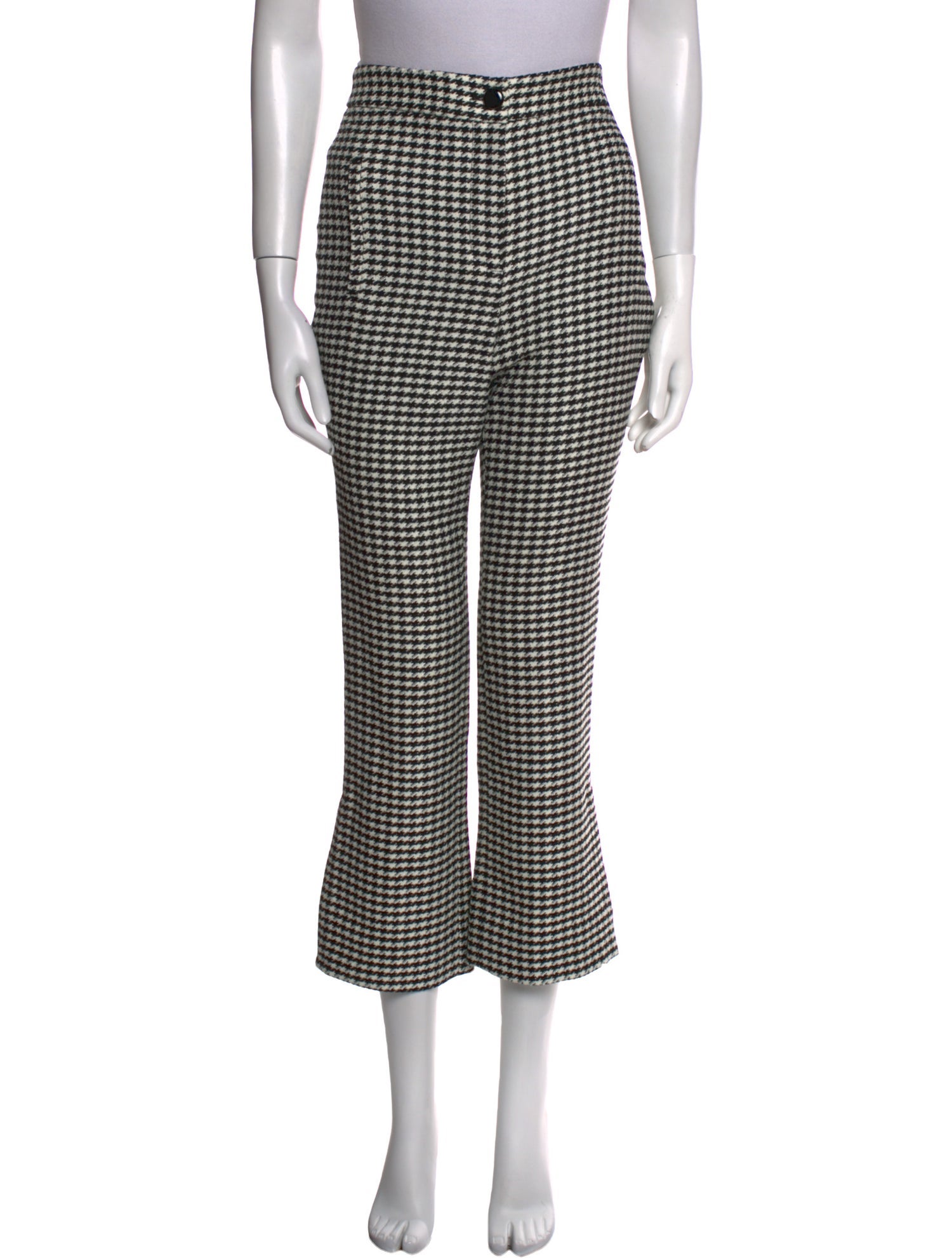 Veronica Beard Houndstooth Print Wide Leg Pants w/ Tags