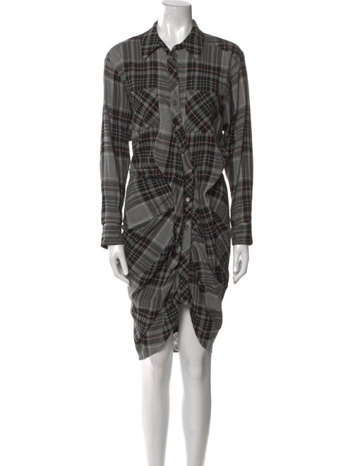 Veronica Beard Plaid Print Mini Dress