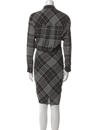 Veronica Beard Plaid Print Mini Dress