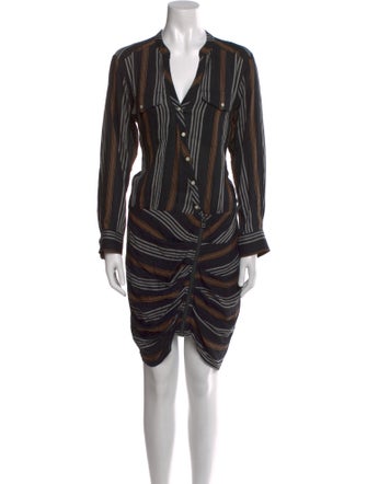 Veronica Beard Striped Knee-Length Dress