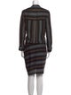 Veronica Beard Striped Knee-Length Dress