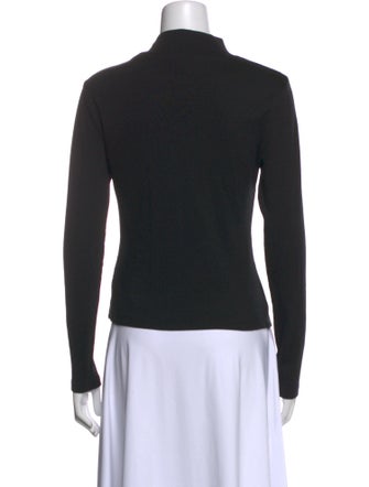 Veronica Beard Mock Neck Long Sleeve Top