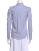 Veronica Beard Striped Long Sleeve Button-Up Top