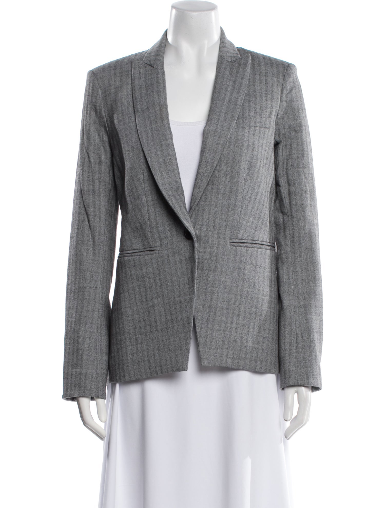Veronica Beard Virgin Wool Plaid Print Blazer