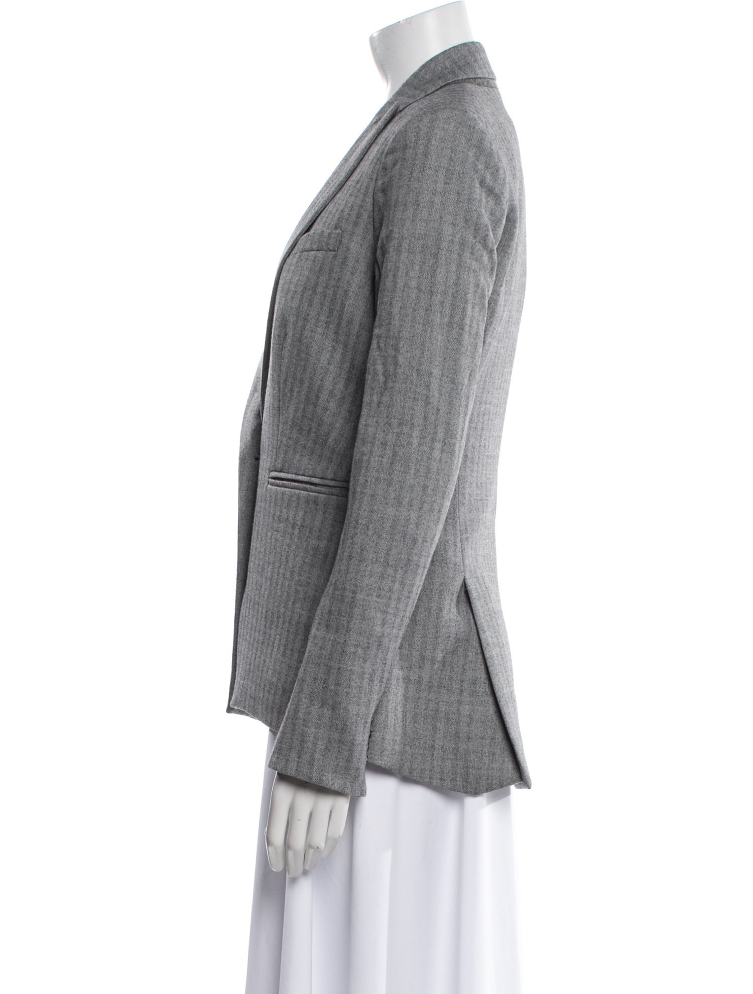 Veronica Beard Virgin Wool Plaid Print Blazer