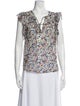 Veronica Beard Silk Floral Print Blouse