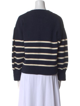 Veronica Beard Striped Crew Neck Sweater