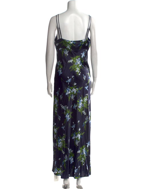 Veronica Beard Floral Print Long Dress