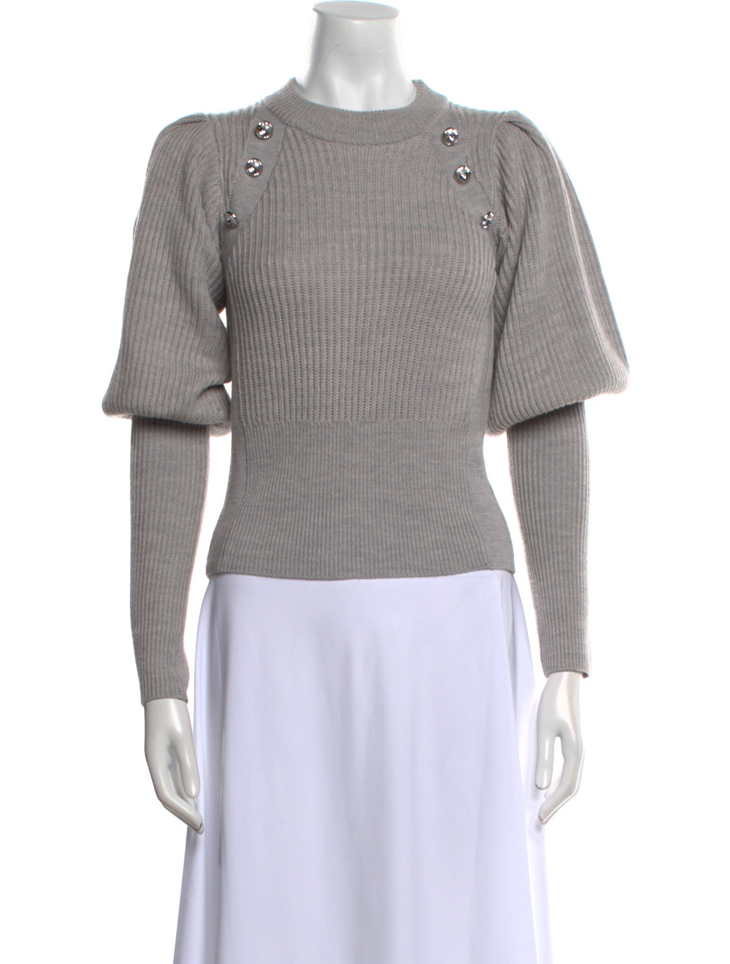 Veronica Beard Merino Wool Crew Neck Sweater