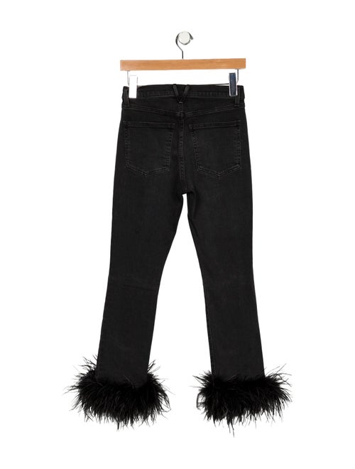Veronica Beard Mid-Rise Straight Leg Jeans