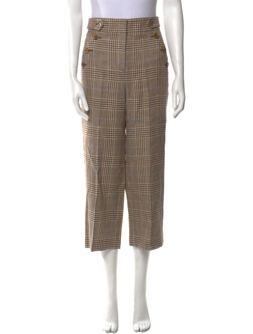 Veronica Beard Linen Wide Leg Pants