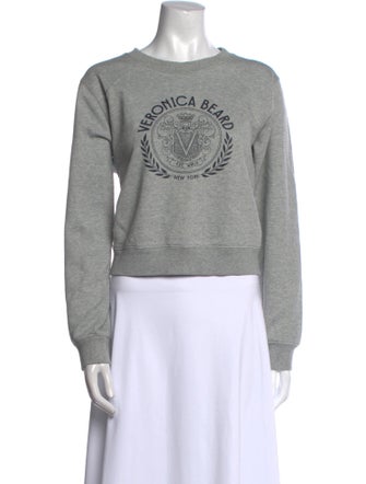 Veronica Beard Graphic Print Crew Neck Sweatshirt