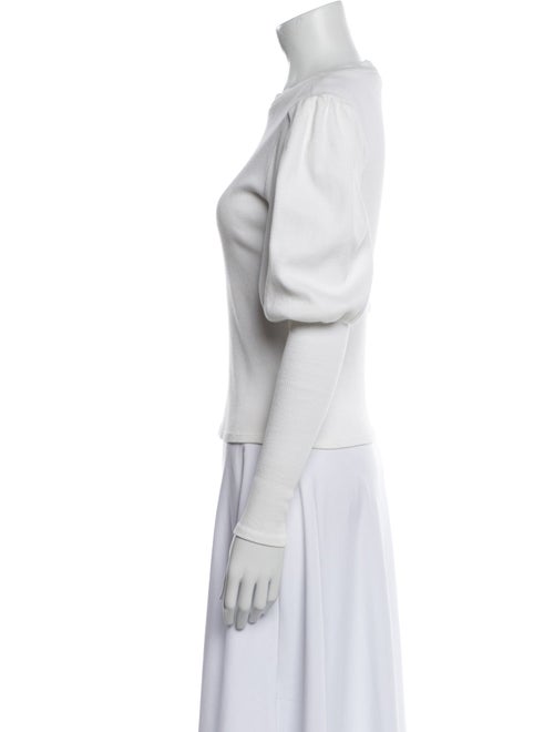 Veronica Beard Mock Neck Short Sleeve Top