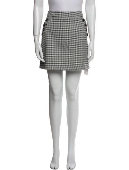 Veronica Beard Plaid Print Mini Skirt