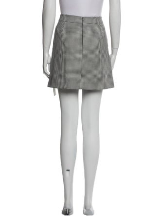 Veronica Beard Plaid Print Mini Skirt