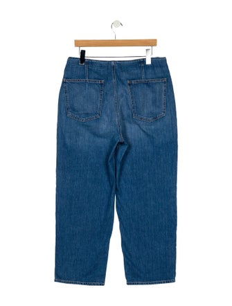 Veronica Beard High-Rise Straight Leg Jeans