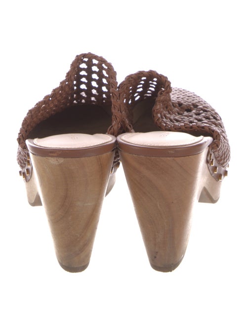 Veronica Beard Leather Studded Accents Mules