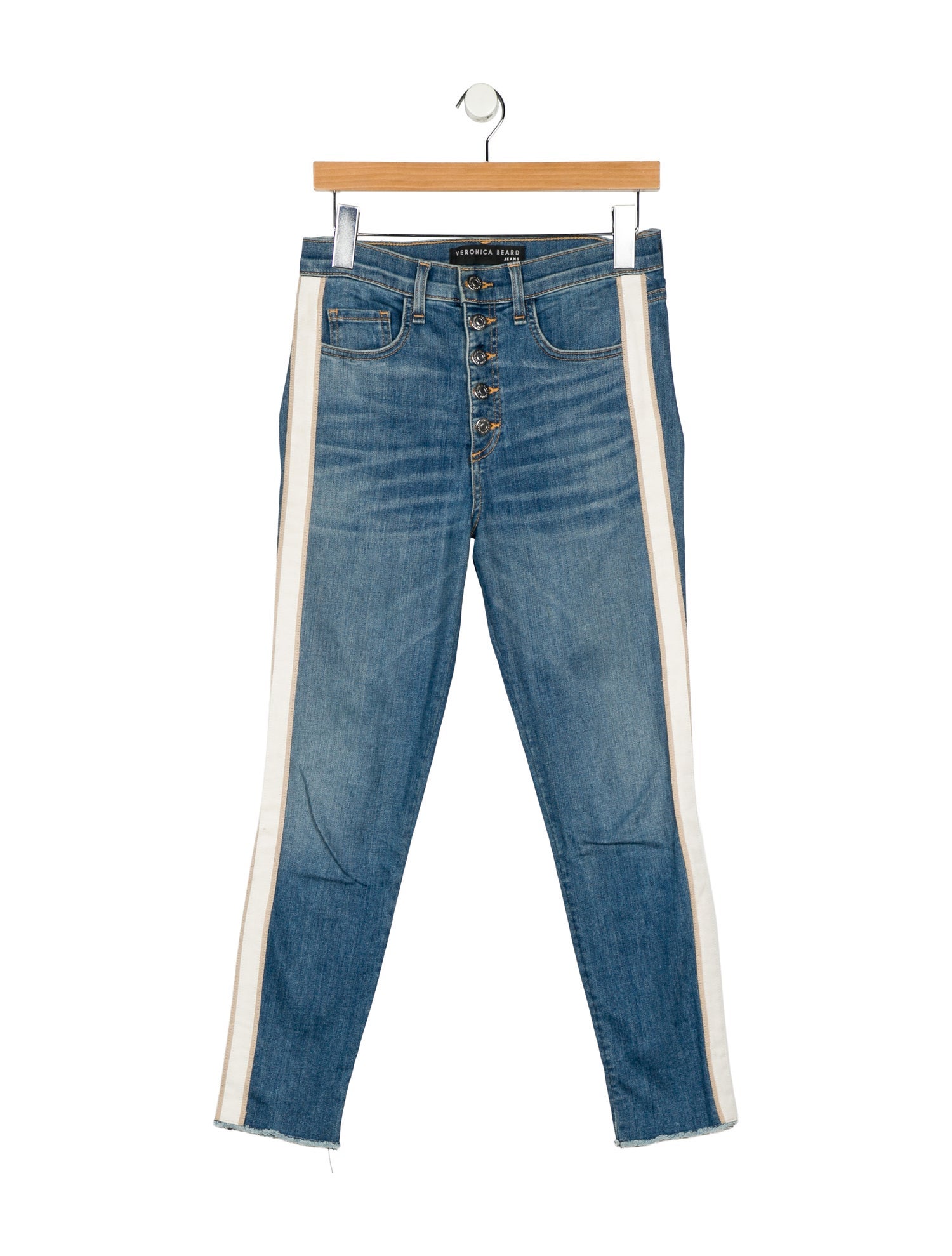 Veronica Beard Mid-Rise Skinny Leg Jeans