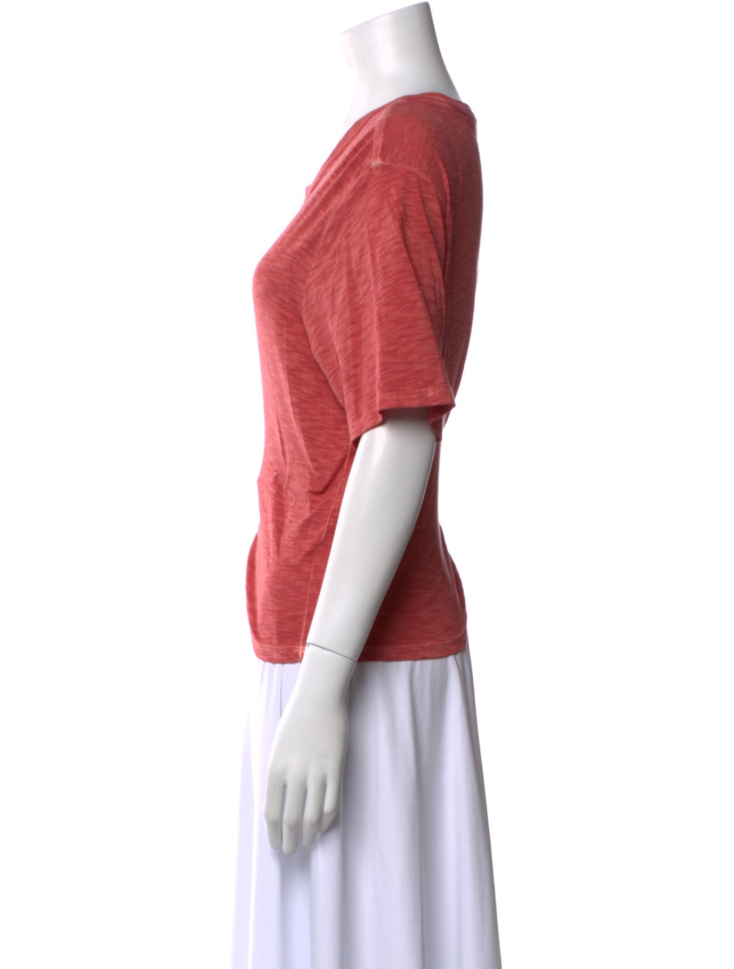 Veronica Beard Scoop Neck Short Sleeve T-Shirt