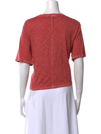 Veronica Beard Scoop Neck Short Sleeve T-Shirt