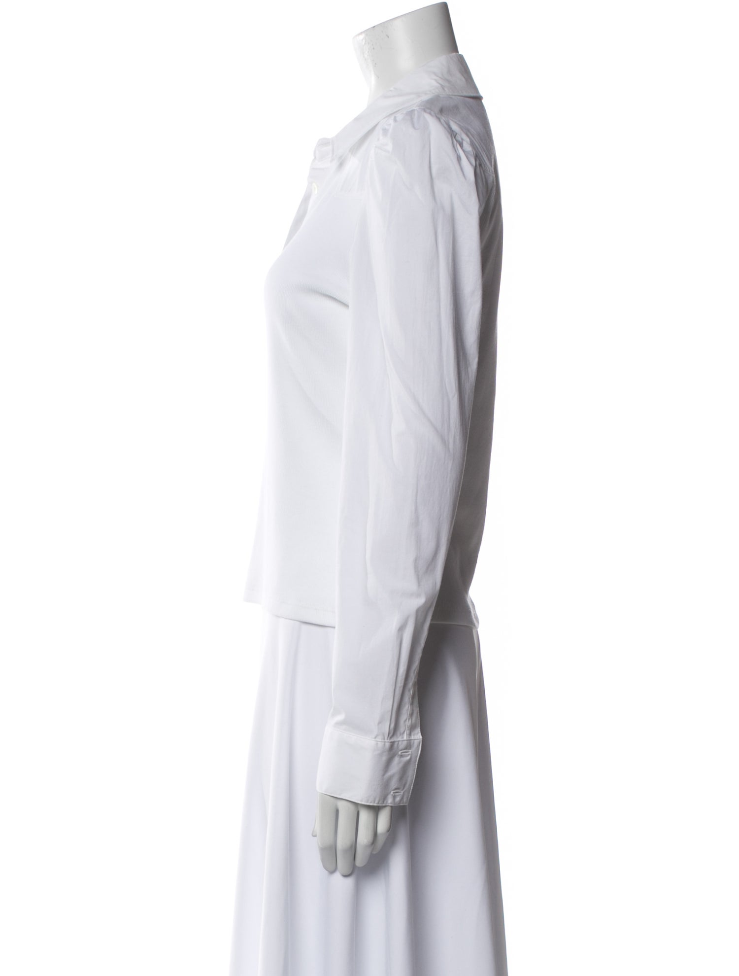 Veronica Beard V-Neck Long Sleeve Blouse