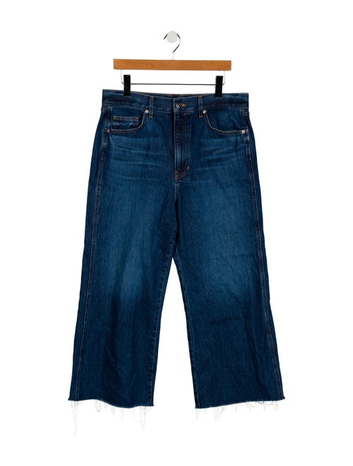 Veronica Beard High-Rise Wide Leg Jeans