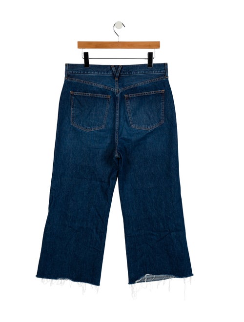 Veronica Beard High-Rise Wide Leg Jeans