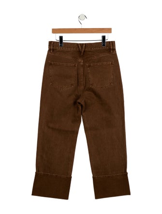 Veronica Beard High-Rise Wide Leg Jeans