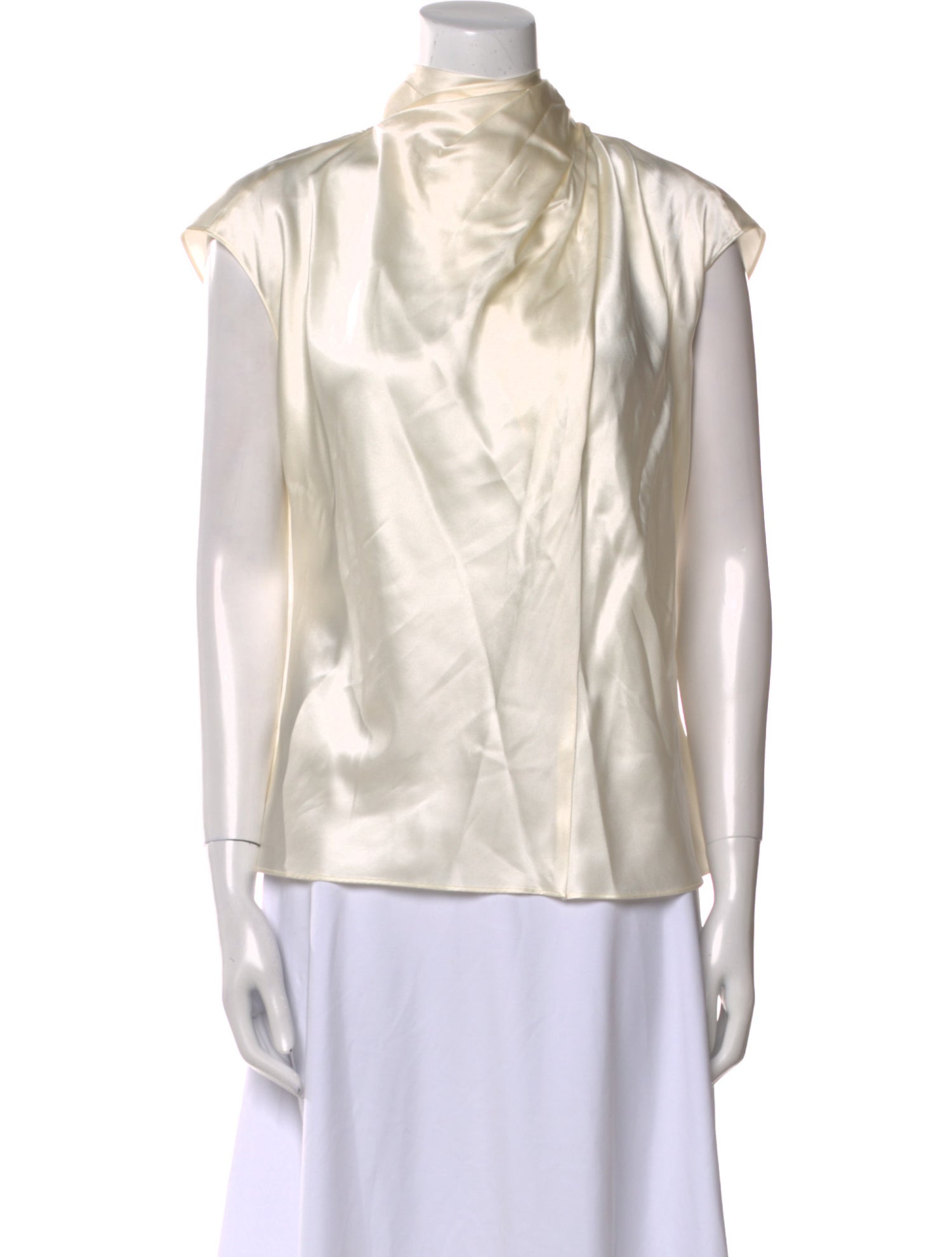 Veronica Beard Mock Neck Sleeveless Blouse w/ Tags