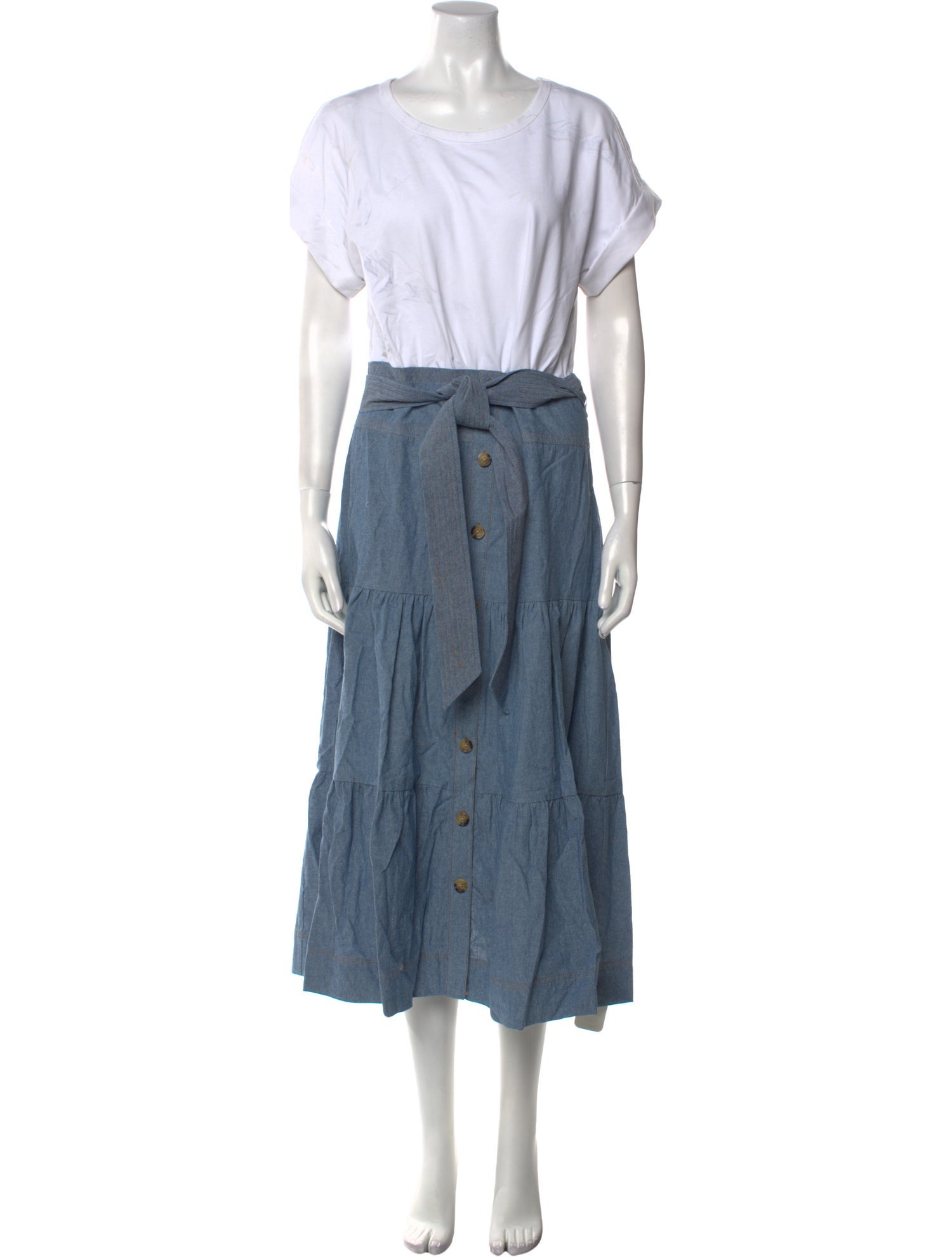 Veronica Beard Scoop Neck Long Dress