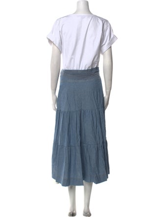 Veronica Beard Scoop Neck Long Dress