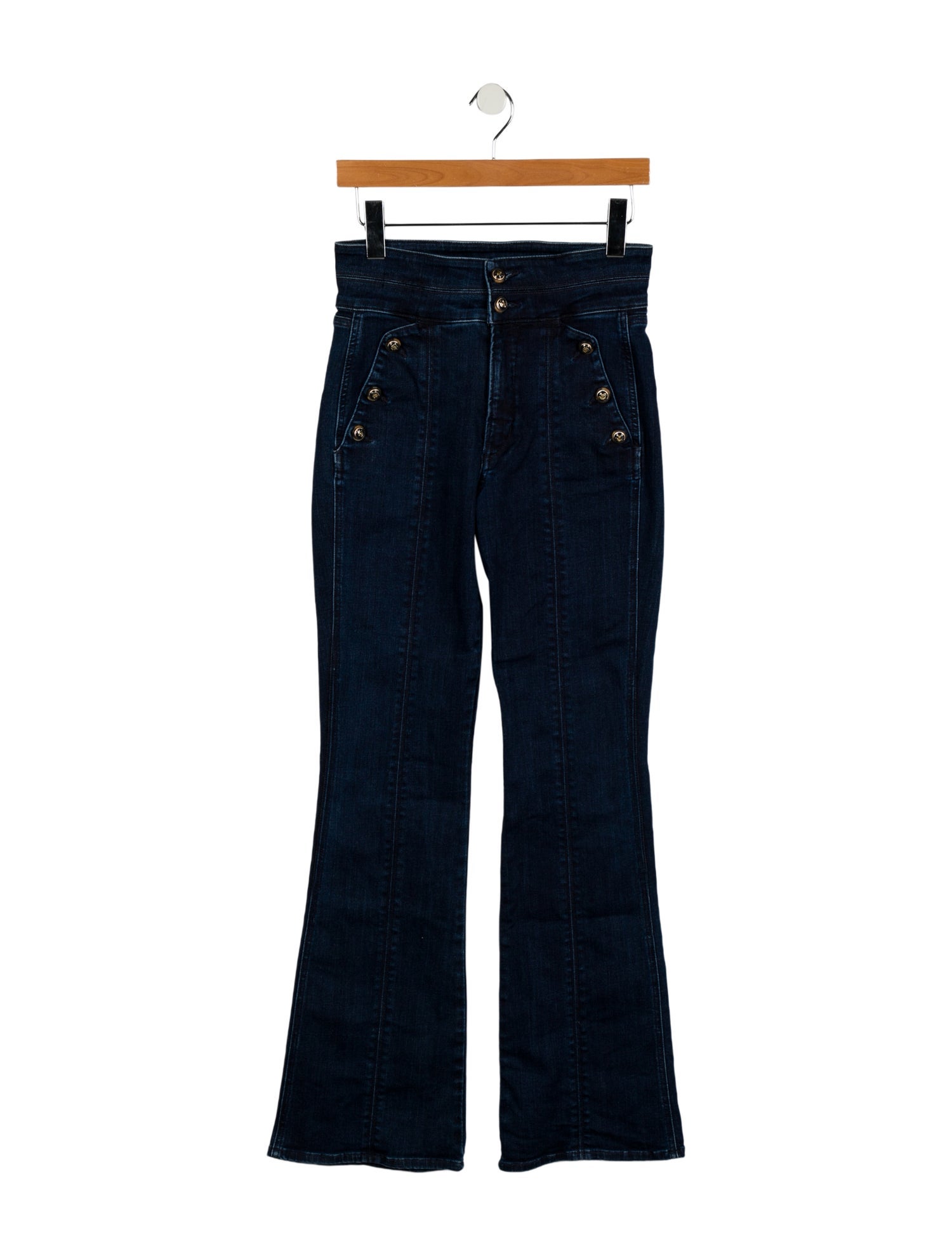 Veronica Beard High-Rise Wide Leg Jeans