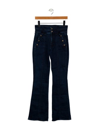 Veronica Beard High-Rise Wide Leg Jeans