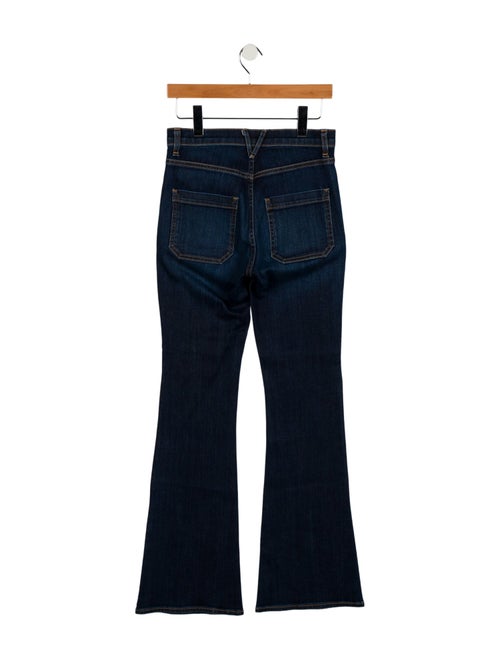 Veronica Beard Mid-Rise Wide Leg Jeans