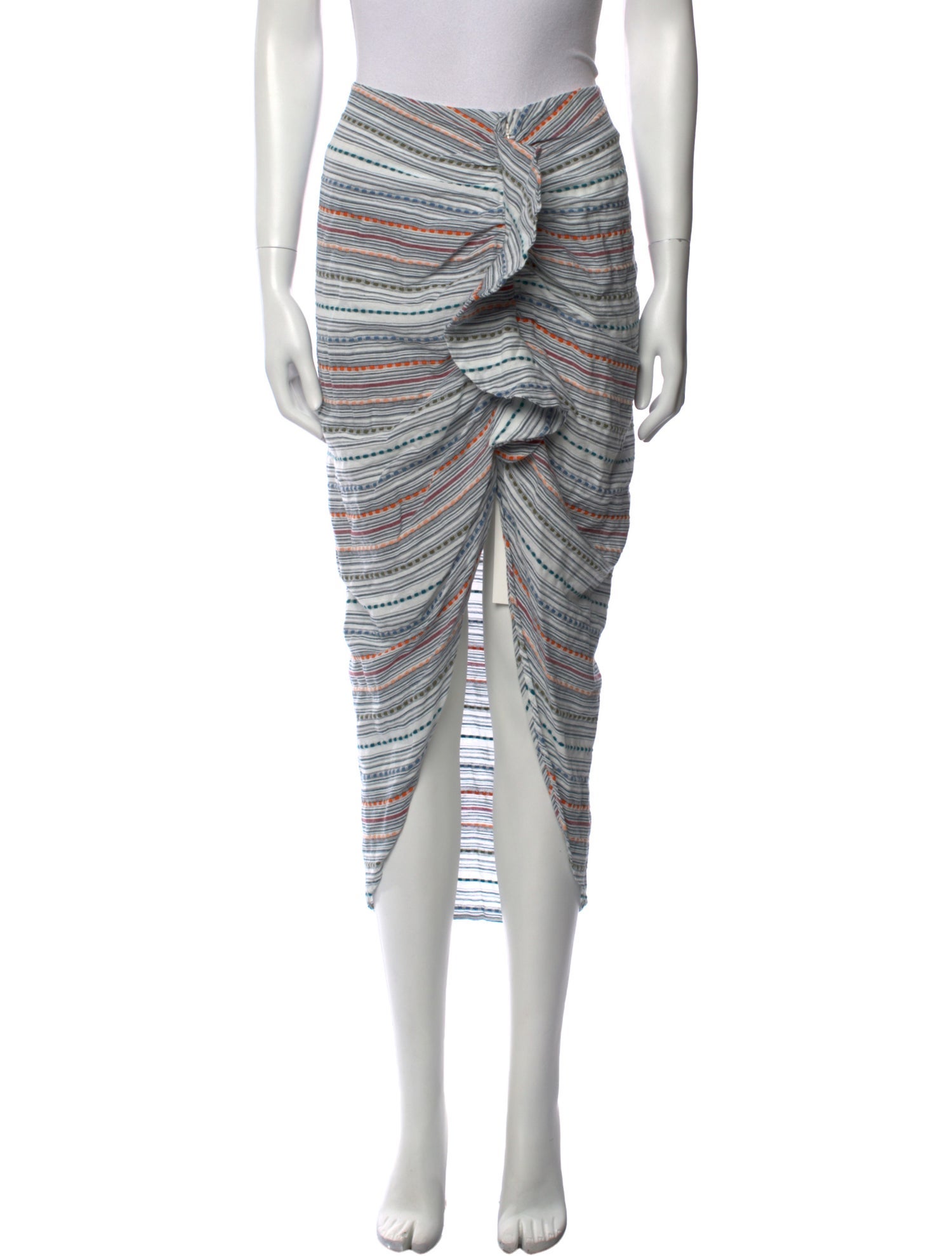 Veronica Beard Striped Midi Length Skirt w/ Tags