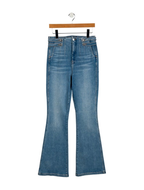 Veronica Beard High-Rise Wide Leg Jeans