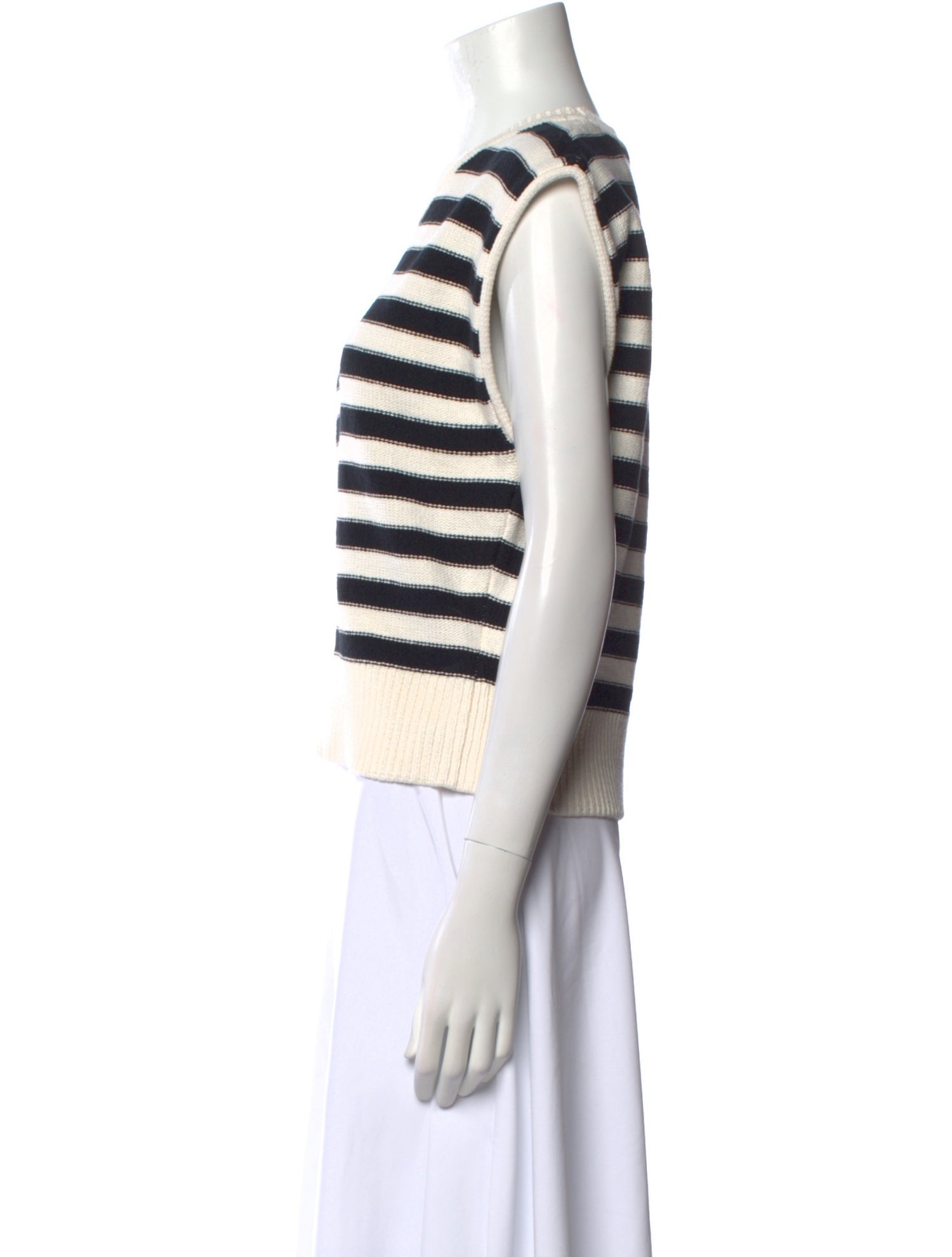 Veronica Beard Striped Crew Neck Sweater w/ Tags