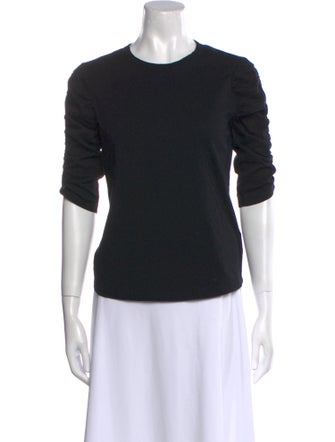 Veronica Beard Crew Neck Three-Quarter Sleeve T-Shirt