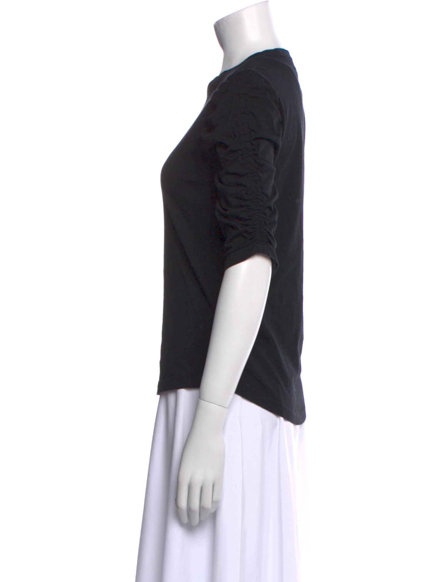 Veronica Beard Crew Neck Three-Quarter Sleeve T-Shirt