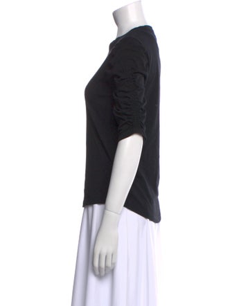 Veronica Beard Crew Neck Three-Quarter Sleeve T-Shirt