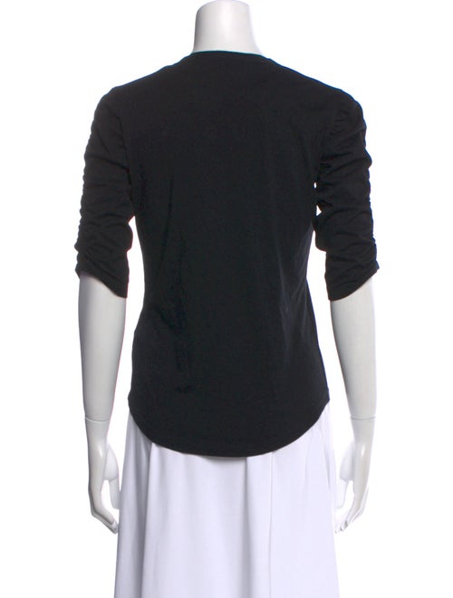 Veronica Beard Crew Neck Three-Quarter Sleeve T-Shirt