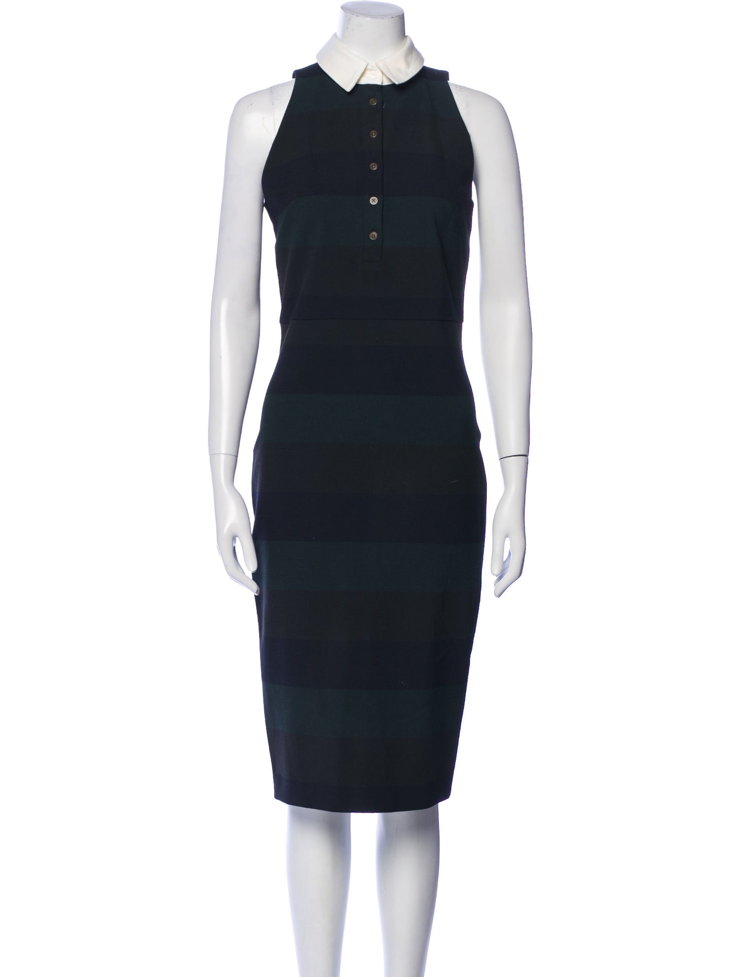 Veronica Beard Mock Neck Midi Length Dress