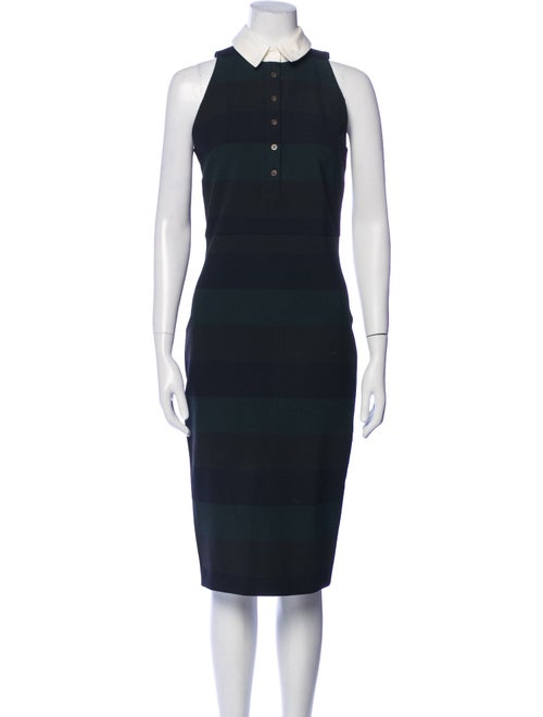 Veronica Beard Mock Neck Midi Length Dress