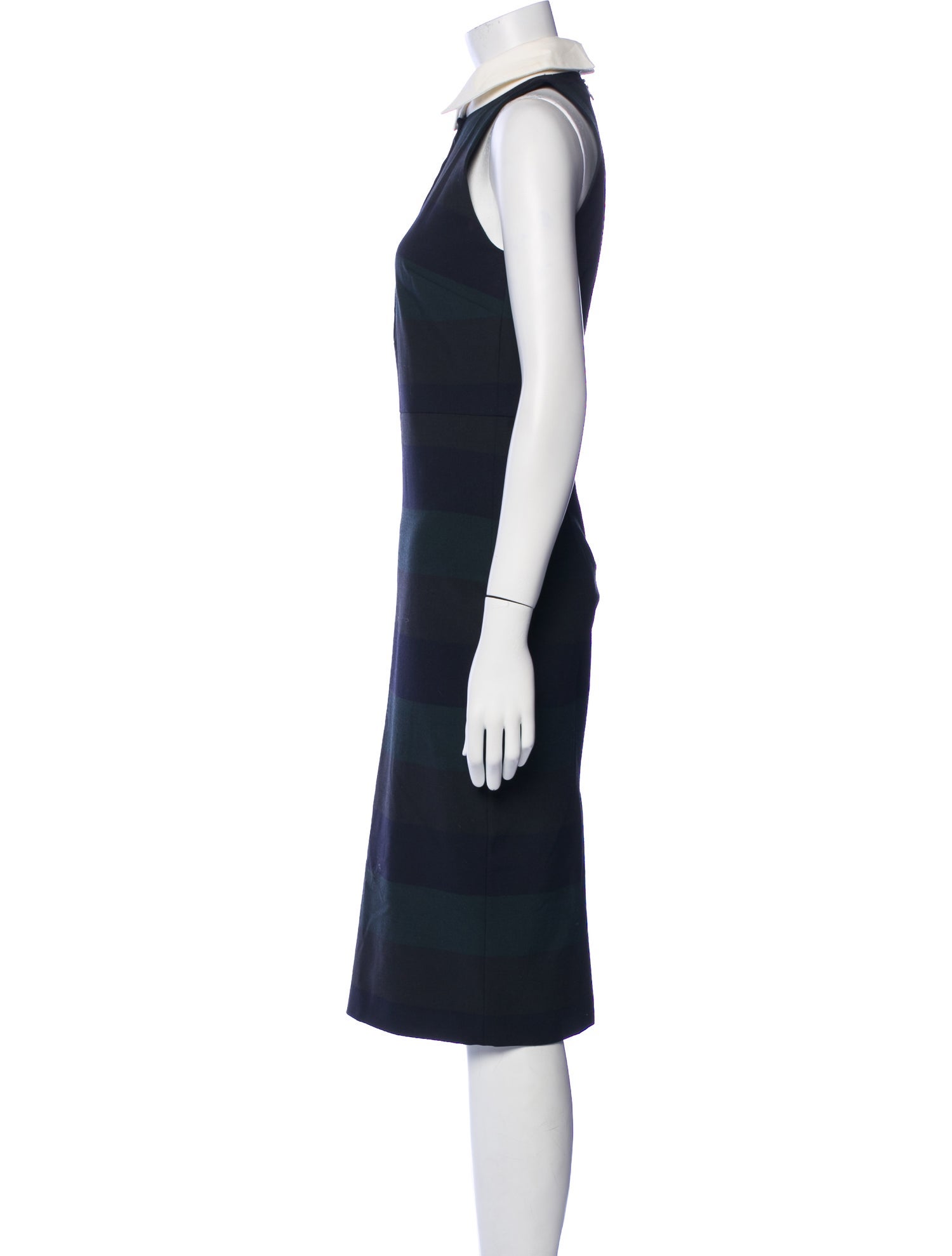 Veronica Beard Mock Neck Midi Length Dress