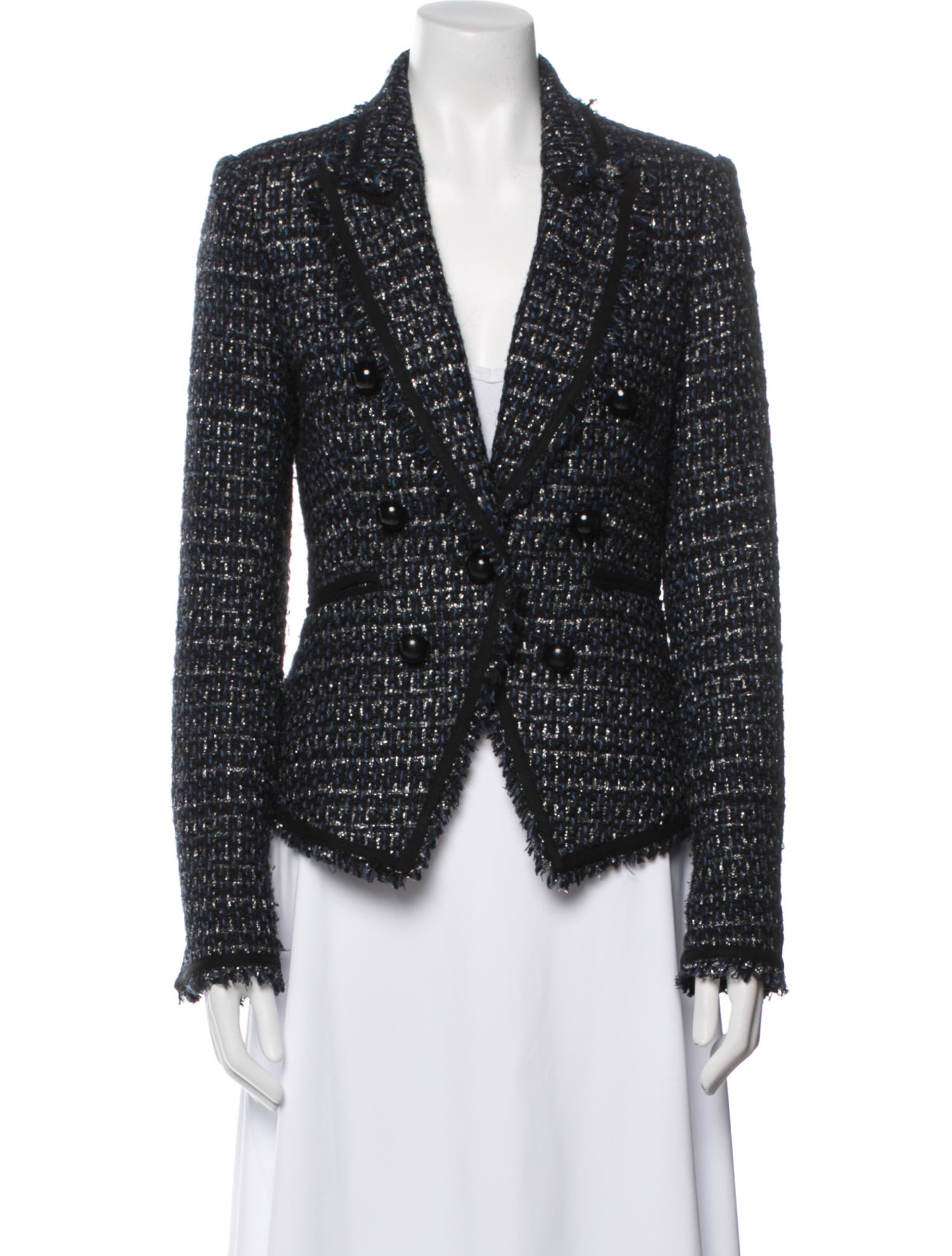 Veronica Beard Tweed Pattern Blazer