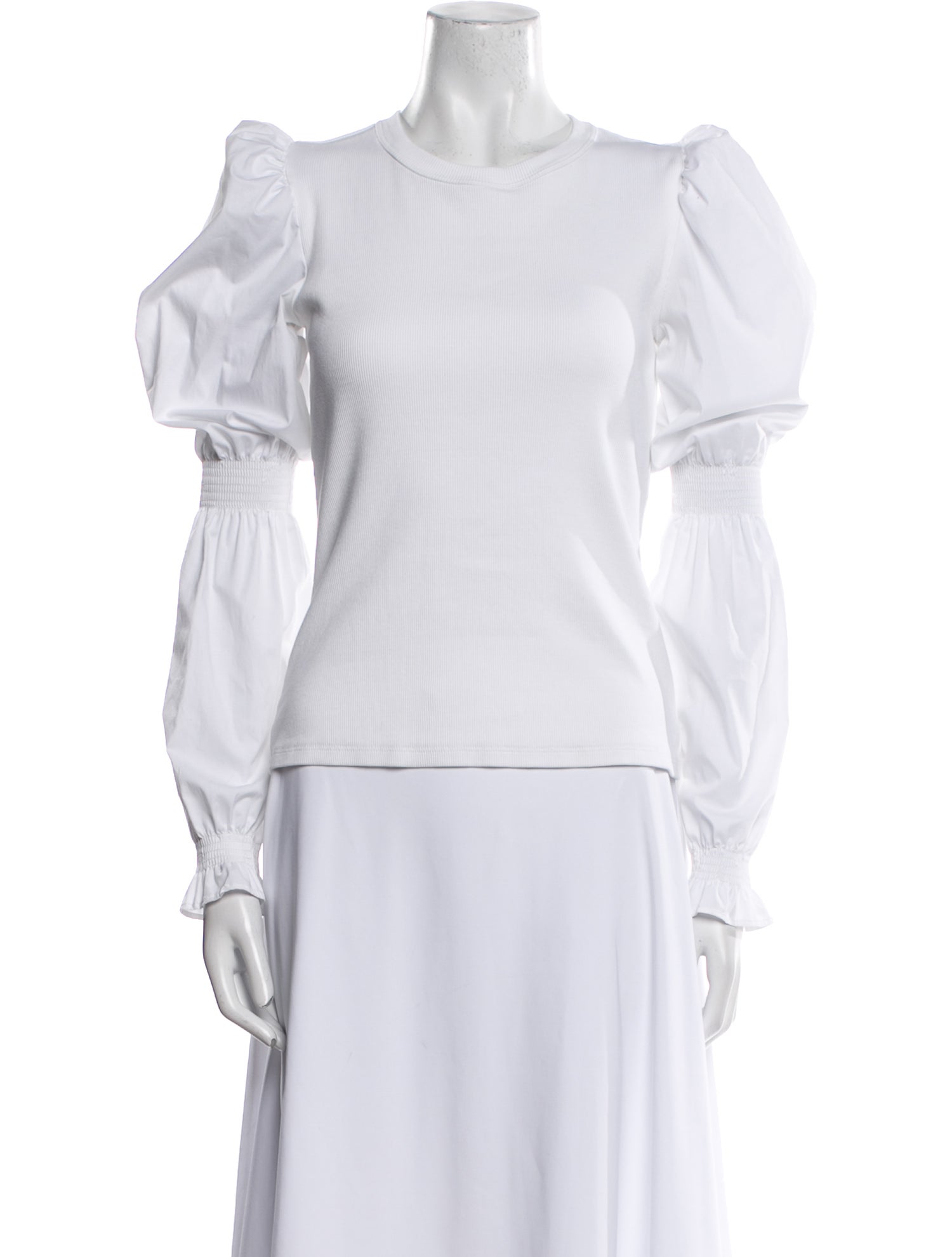 Veronica Beard Mock Neck Long Sleeve Top